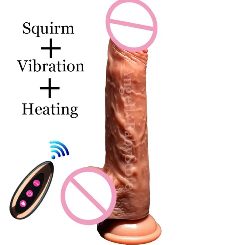 GaGu Wireless Remote Telescopic Heating Penis Vibration USB Charging Adult Erotic Sex Products Dildo Vibrator Sex Toys For Woman