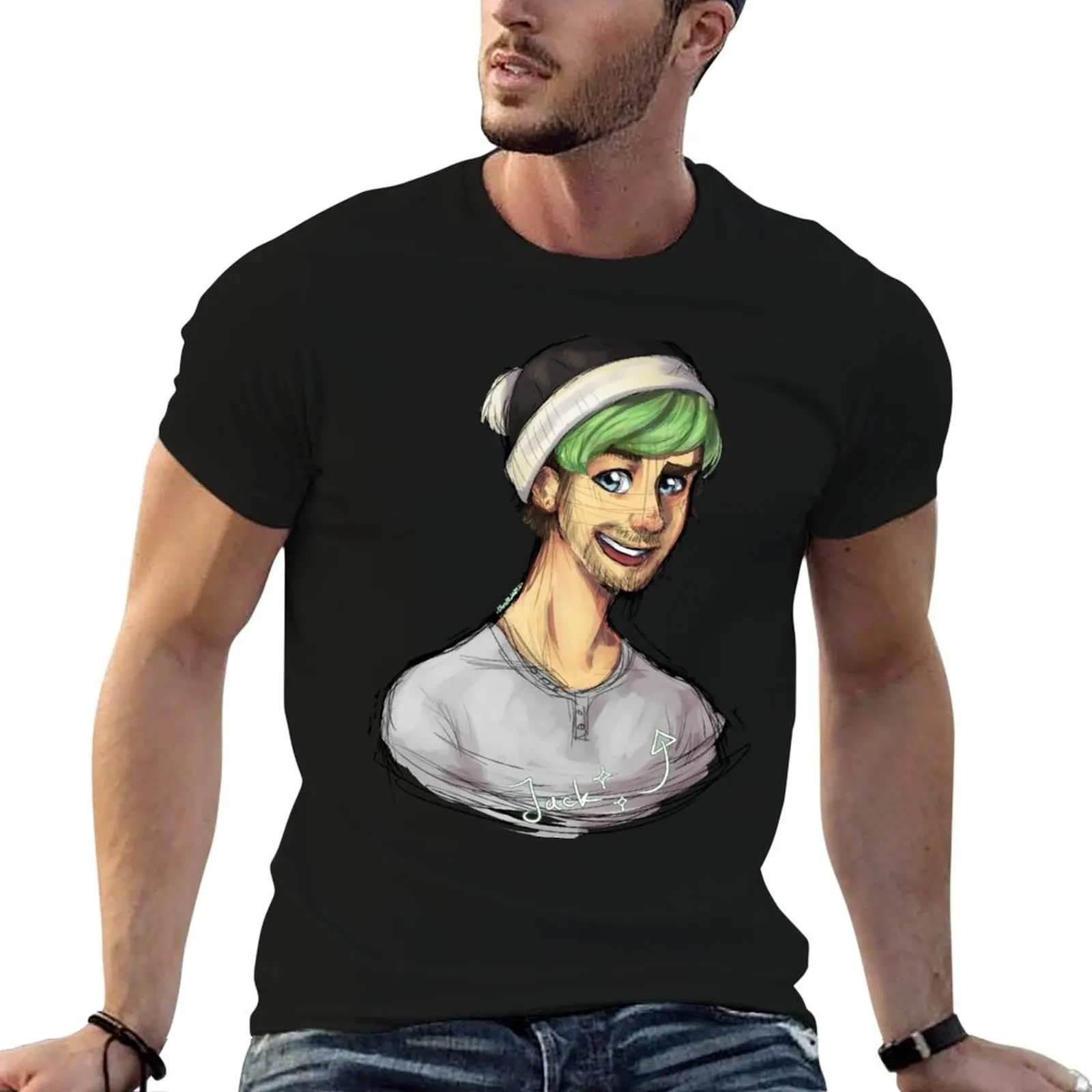 

shirt cotton t man anime T-Shirt Jacksepticeye tshirt
