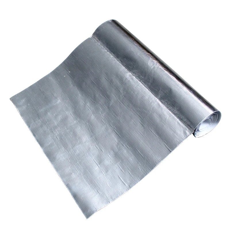 Película de protección térmica para coche, estera de aislamiento térmico ignífuga, papel de aluminio autoadhesivo, fibra de vidrio, paño resistente