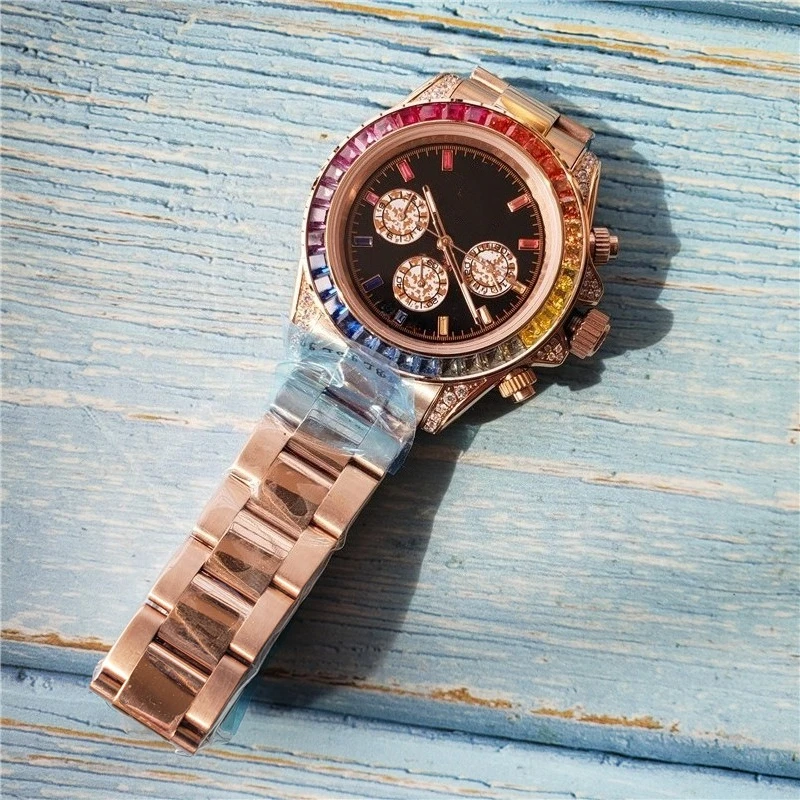 2025 AAA الصف ساعة رجالي عالية الجودة كامل الفولاذ المقاوم للصدأ حركة ميكانيكية أوتوماتيكية متعددة الوظائف ساعة اليد الفاخرة