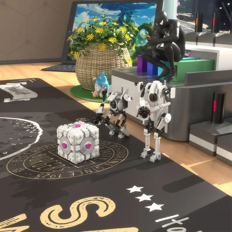 MOC Transport Gates Portal Atlas P-Body bouwstenen, robotkarakter puzzelmodelset, doe-het-zelf cadeau voor spelfans