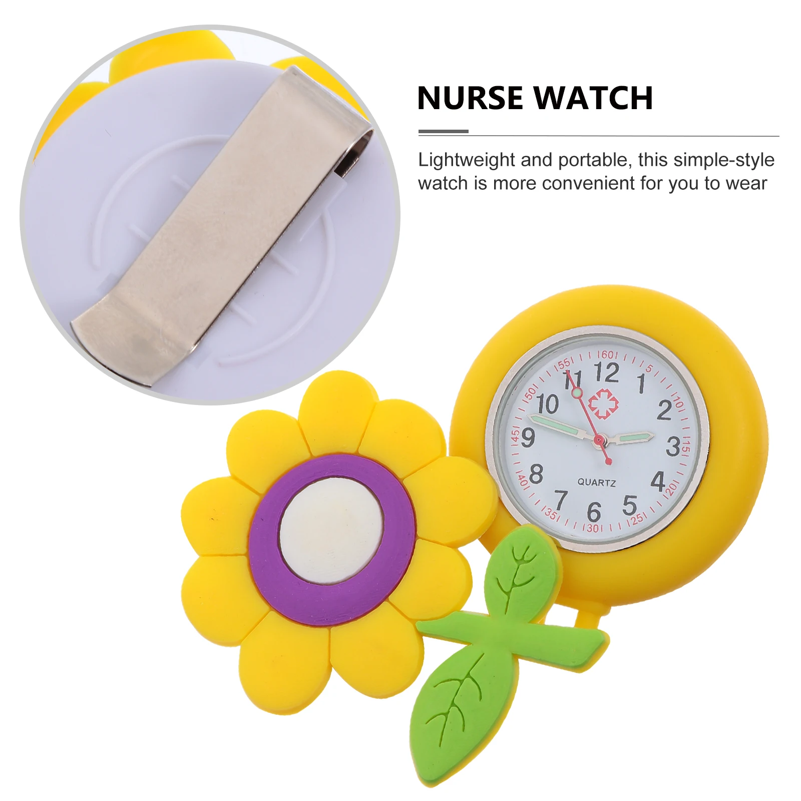 

Soft Hanging Quartz Watches Nurse Clip-on Pocket Luminous Watch Lovely Fashionable Practical Birthday Gift