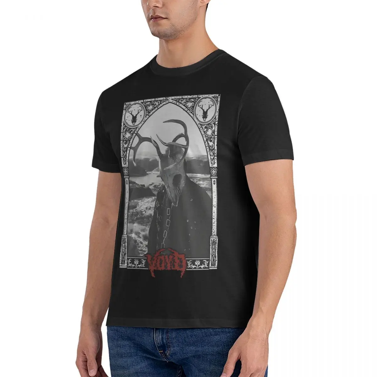 Mmm-Erch Voyd Stag For T Shirt for Men Cotton Fashion for Male T-Shirt Round Neck Svdden Death Tees Short Sleeve Tops