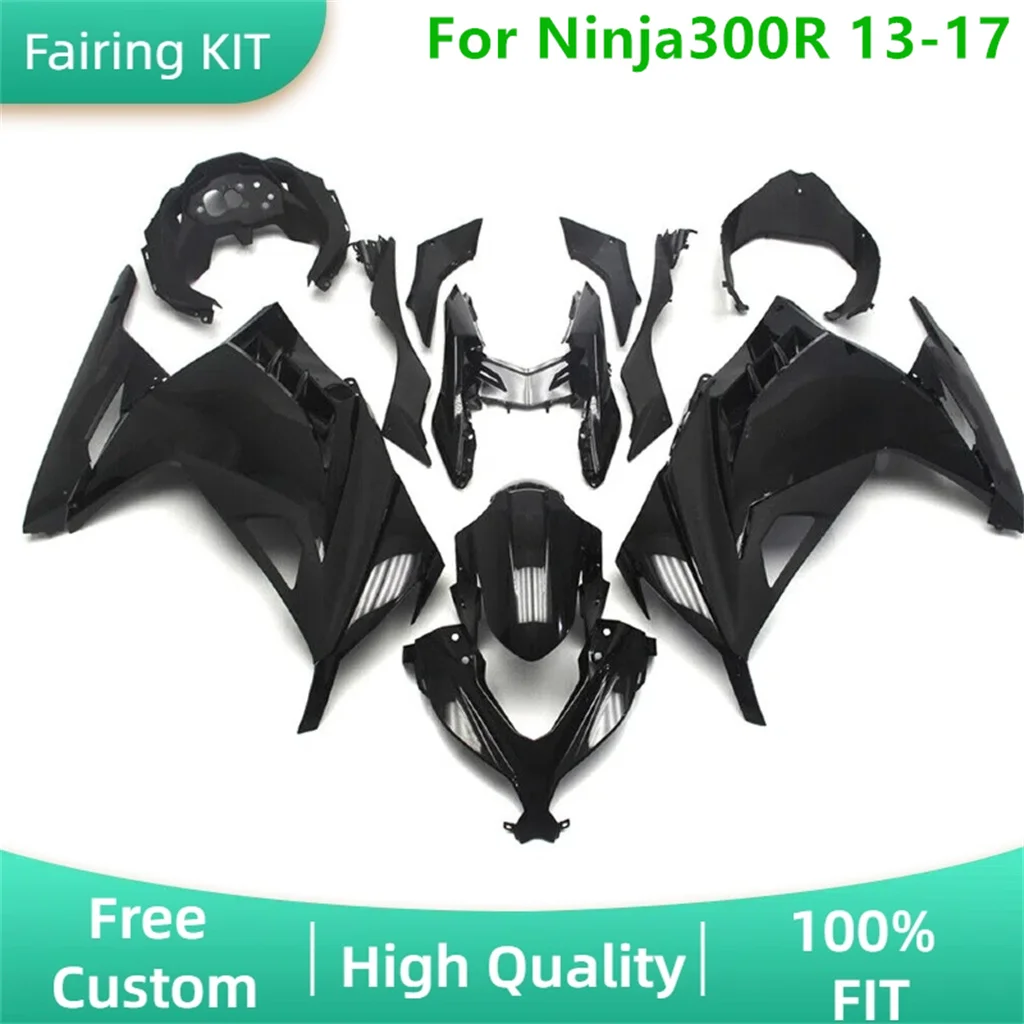 

Fit for Kawasaki Ninja300R 13 14 15 16 17 EX300R 2013-2015 2016 2017 ABS Plastic Fairing Kit Rebuild Street Sport Bodywork Parts