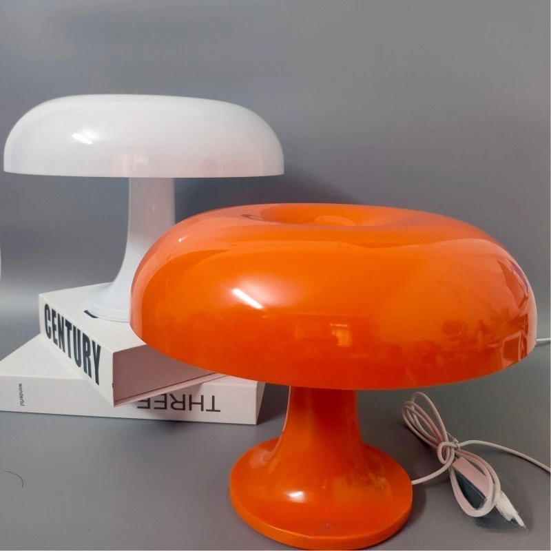 Testiera decorativa per camera da letto Lampada da scrivania a LED in acrilico con atmosfera a fungo Lampada da scrivania semplice e calda Ricarica USB