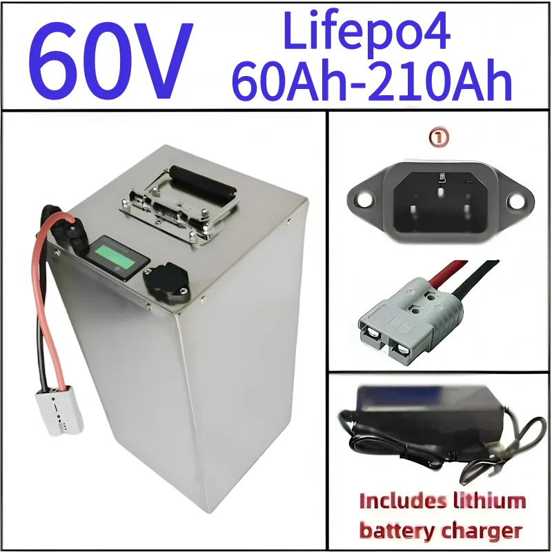 

Baterías JN 60v lifepo4 100ah 60ah 80ah 120ah 150ah 180ah 200ah 20s para sistema Solar híbrido de energía de respaldo de 3000W