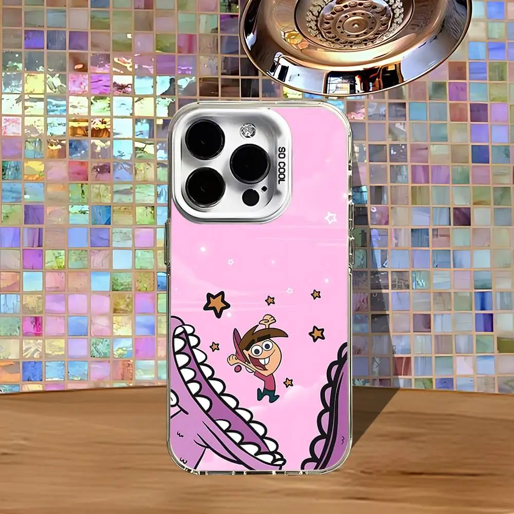 C-Cosmo and W-Wanda Phone Case For iPhone 16,15,14,13,12,11,Pro,XS,Max,Plus,Mini,SE4,E White Matte Shockproof Cover - Image 6