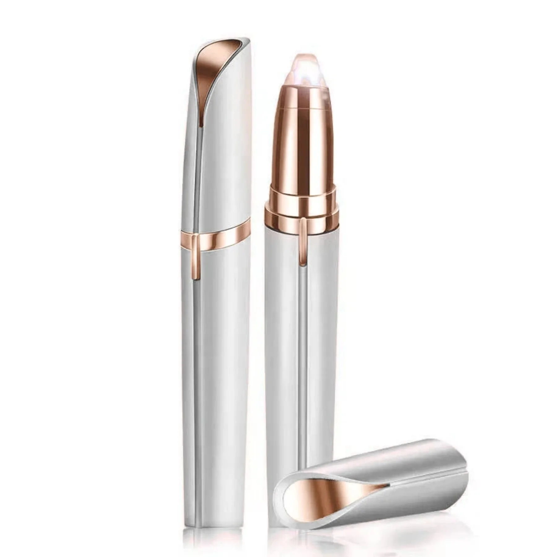 1pc Electric Eyebrow Trimming Tool For Beginners Automatic Electric Eyebrow Trimmer Nose Hair Shaving Brush Scraper Battery Ver image 4