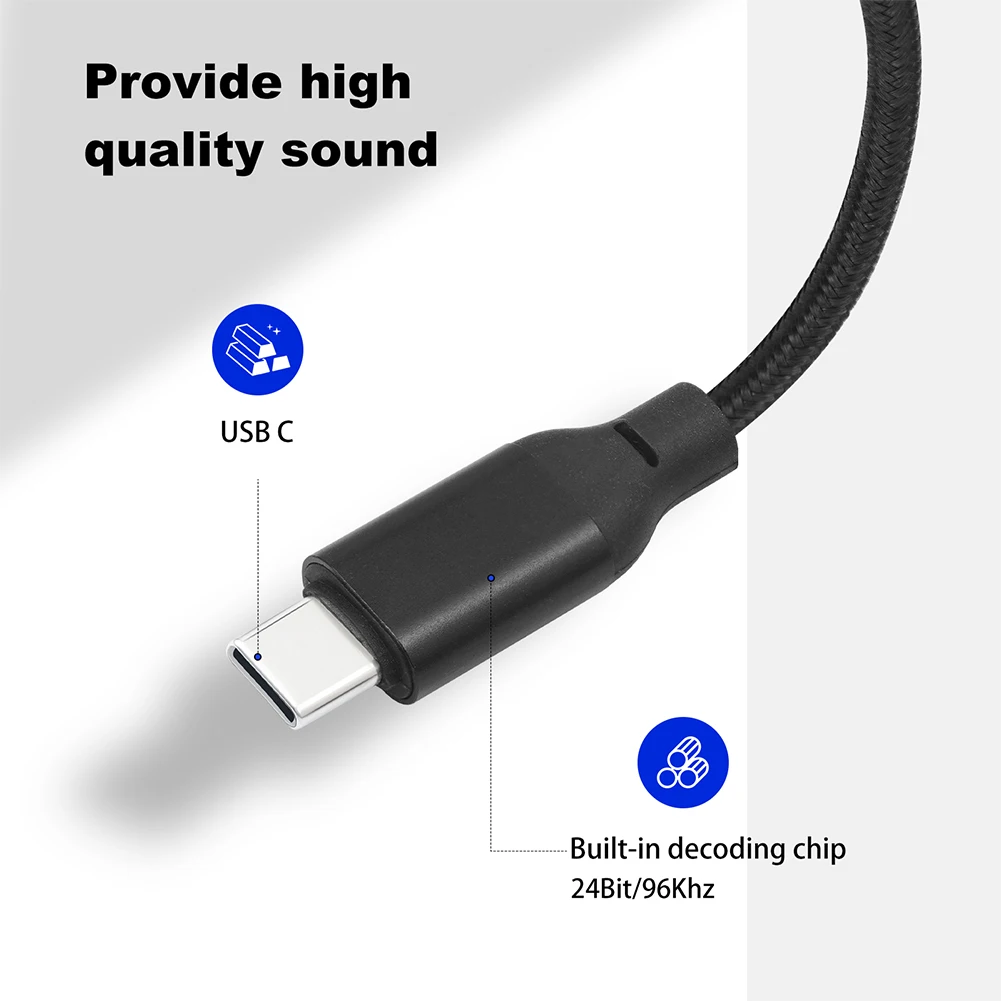 USB C To XLR Cable Plug and Play Type C To XLR Male Output Stereo Cord USB Type-C Male To XLR Male Connector for Smartphones