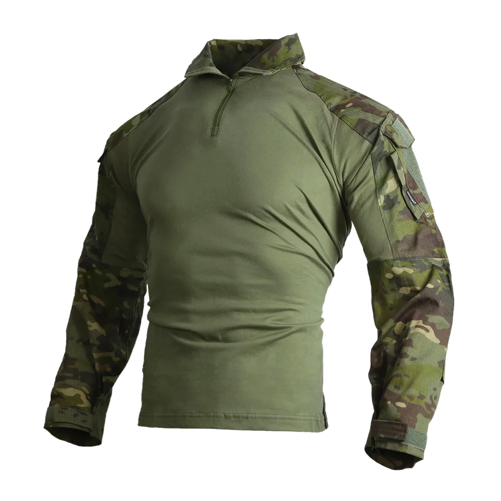 Emersongear Tactical G3 Combat Shirts Mens Gen3 BDU Tops Camoflage T-Shirt Hunting Clothes Camping Airsoft Sports Hiking MCTP