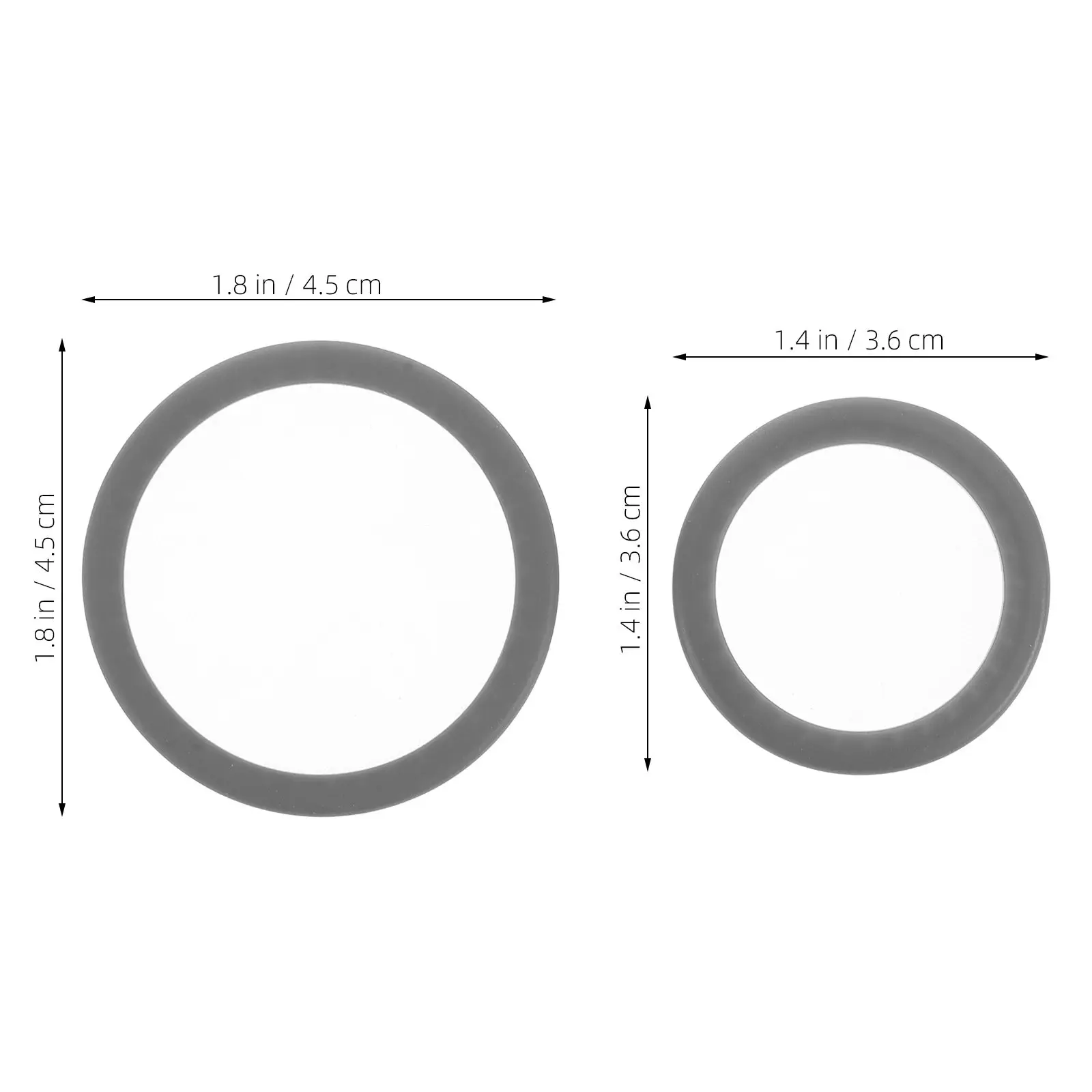 2Pcs Stethoscope Spare Parts Diaphragm Replacement PVC Construction Floating Mechanism Clear Heart Lung Sound Detection