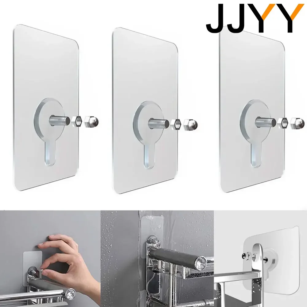 

JJYY 2PCS Punch-Free Non-Marking Screw Stickers Wall Picture Hook Invisible Traceless Hardwall Drywall Picture Hanging Kit