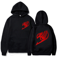 Fairy Tail Logo Print Hoodies Men Women Anime Aesthetics Clothes Autumn Winter Oversized Long Sleeve Harajuku Hooded Sweatshirts