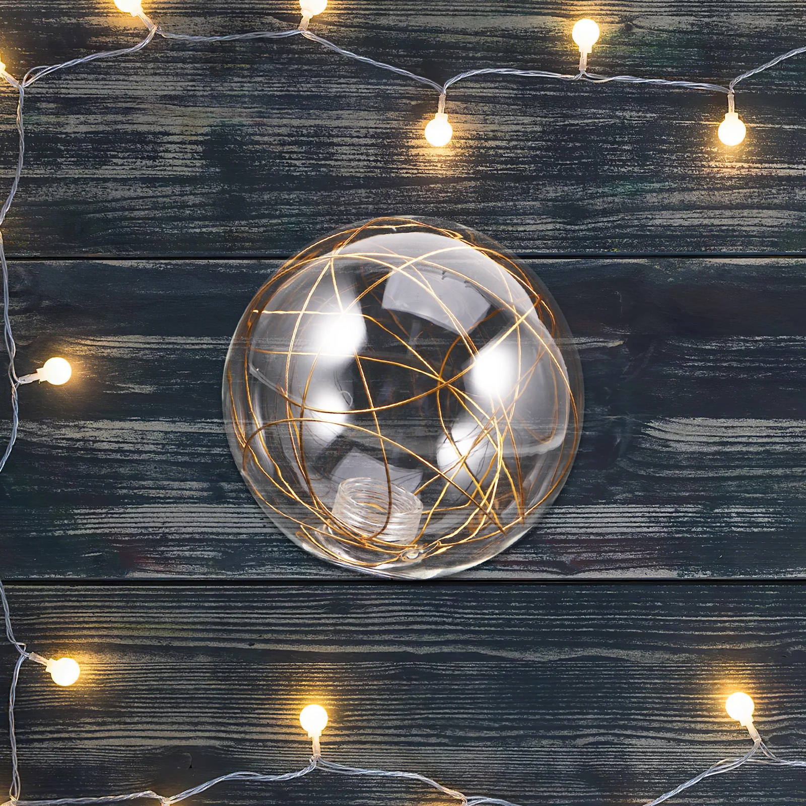 

Glass Globe Lamp Shade Clear Ball Pendant Light Cover G9 Opening Diameter Inner Aluminum Wire Ceiling Light Globe Cover