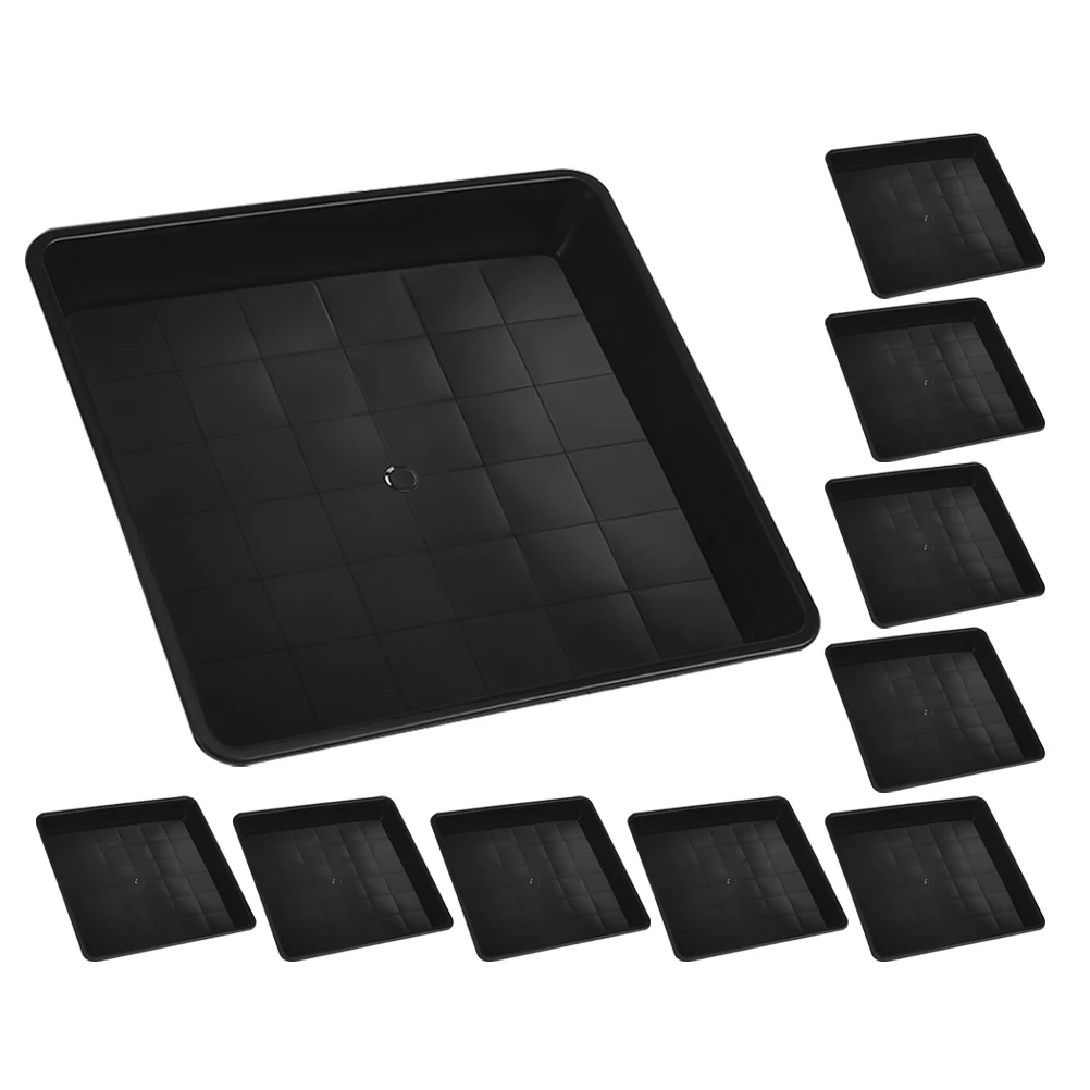 

10pcs Square Flower Pot Saucer Durable Plastic Trays for Prevent Water Keep Clean Garden Planter Drainage Drip