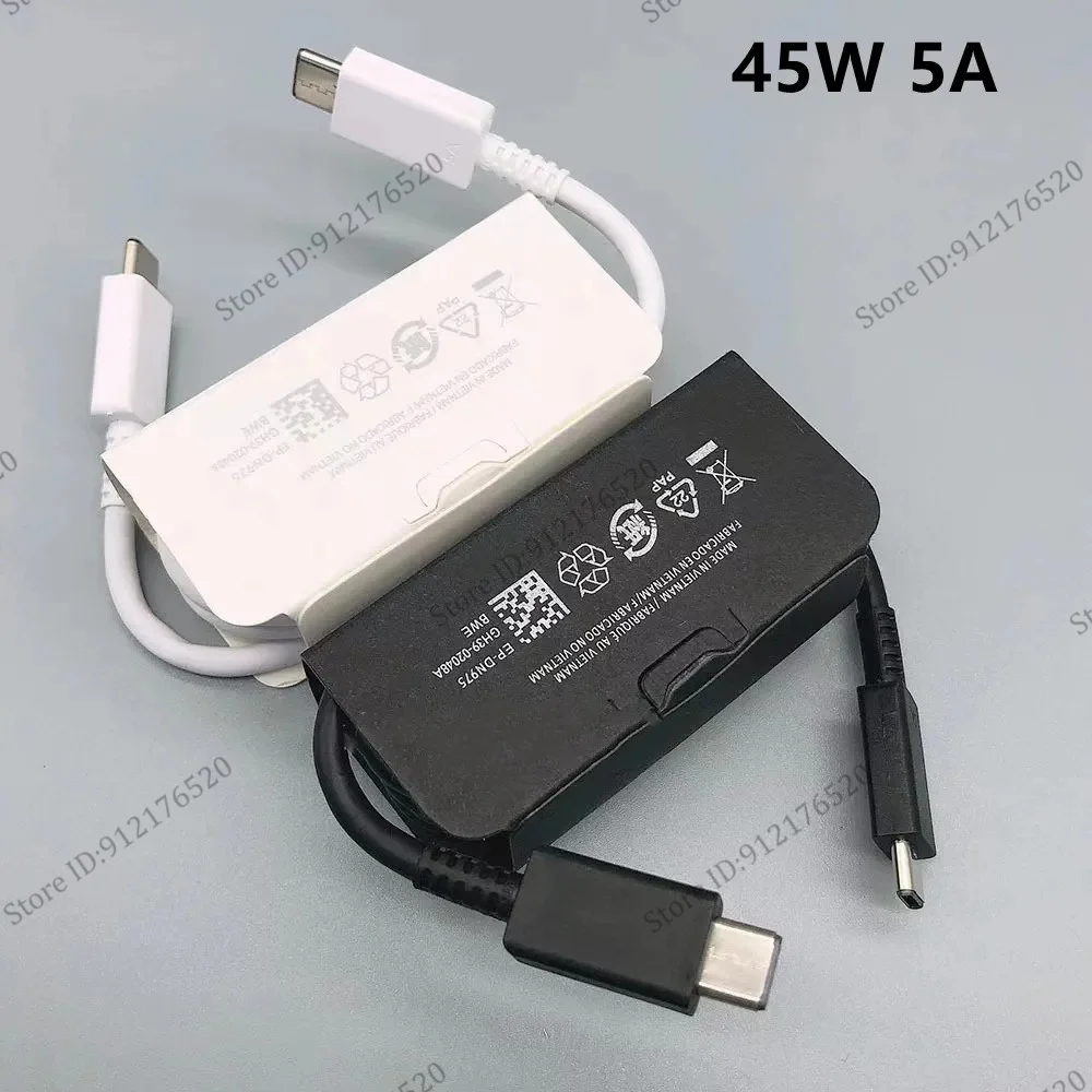 200Pcs 5A 45W Super Fast Quick Charging C to C PD Type c USB C Cable For Samsung S23 S22 Ultra S21 S20 FE S24 Xiaomi Huawei