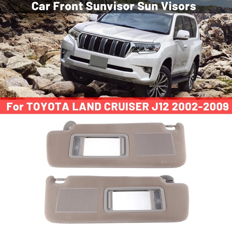 

2 шт., солнцезащитные козырьки для TOYOTA LAND CRUISER J12 LC120 2002-2009