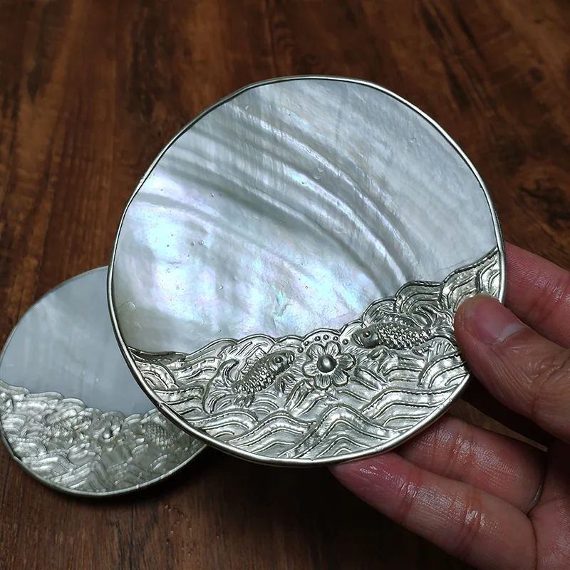 Mother of Pearl Serving Dish Natural Shell Tray Caviar, Finger Foods