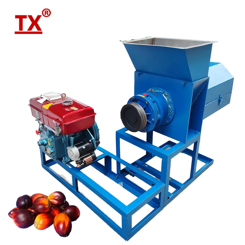 Small Mini Red Palm Oil Press Oil Processing Crude Palm Fruit Oil Extraction Machine In Africa With  Engine