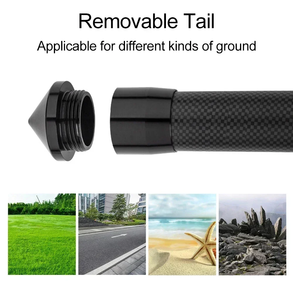 Carbon Fiber Tarp Pole Canopy Adjustable-Rod Tent Tarps Replacement Parts For Awning Camping Supplies Outdoor Travel Accessories