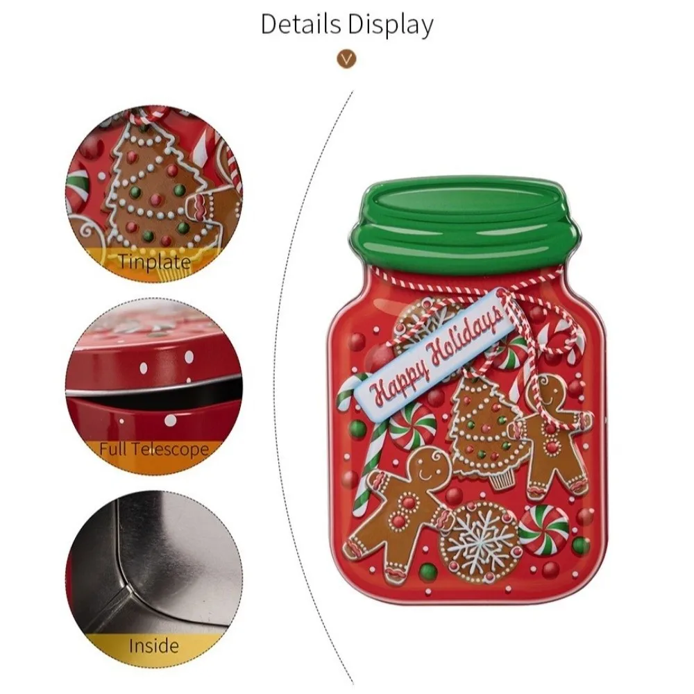 Portable Metal Christmas Tin B - Tin Container Lid ulasan dan harga