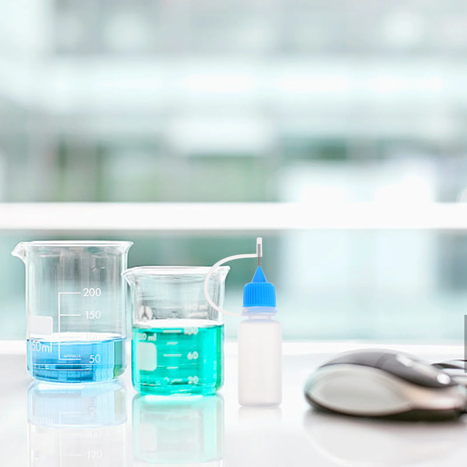 10 قطعة زجاجات ضغط بلاستيكية قابلة لإعادة الاستخدام مع غرامة لطلاء صبغ الشعر الغراء السائل الاستغناء لينة سهلة الضغط