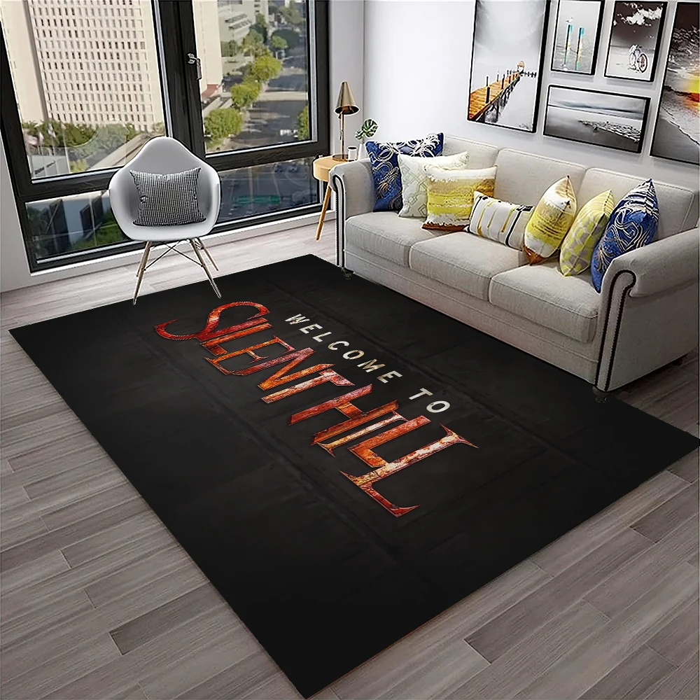 

3D Silent Hill Horror Movie Game Carpet Rug for Home Living Room Bedroom Sofa Playroom Doormat Decor,Area Rug Non-slip Floor Mat