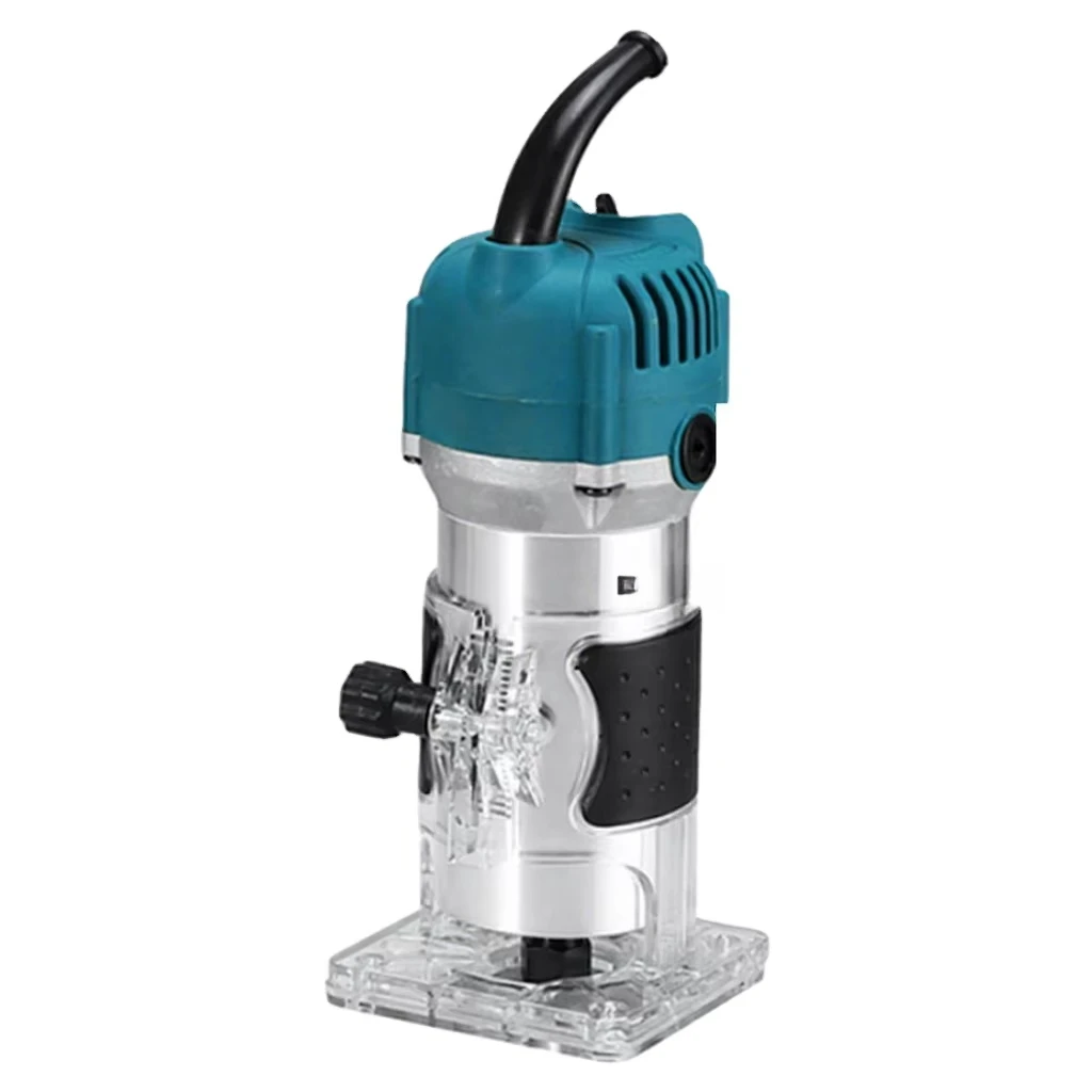 Compact 600W/800W Electric Wood Trimmer 6-Speed Adjustable Palm Router 12V Rated DIY Small Carpentry Woodworking Machines