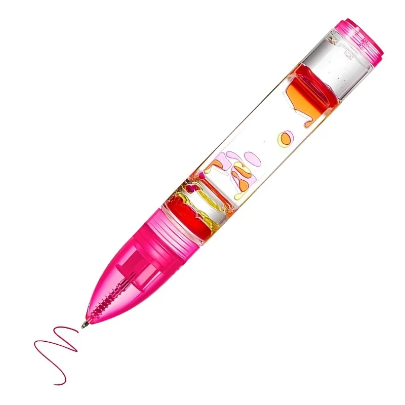 Stylo à bille à bulles à mouvement liquide, 6 couleurs, soulagement de l'anxiété, écriture sans Stress, stylo de relaxation Cool pour l'étude/bureau, 1 pièce