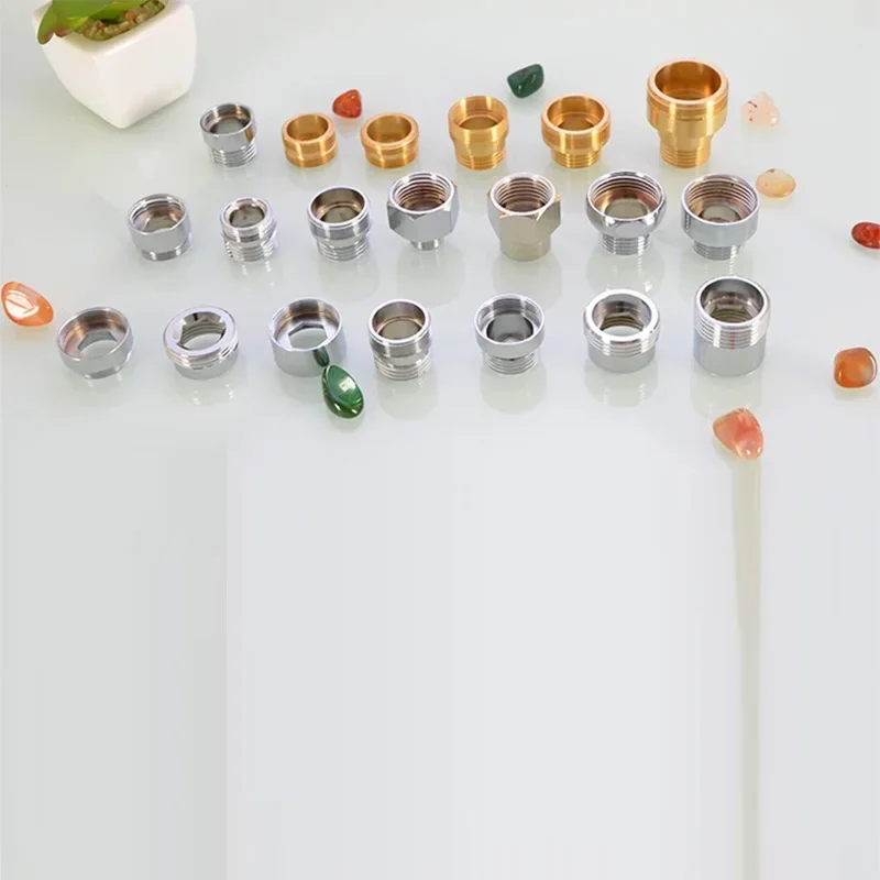 Faucet Adapter Fitting Water Purifier M20 / 22/24/28 Outer Wire Fine Tooth To Inner Wire 1/2IN Thick Tooth Copper