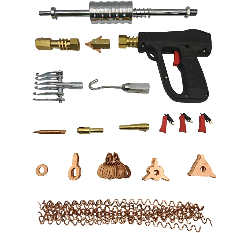 Auto Repair Sheet Metal Depression Repair Set, Pull Hammer 81pcs Repair Machine Accessories 66pcs/78pcs/119pcs