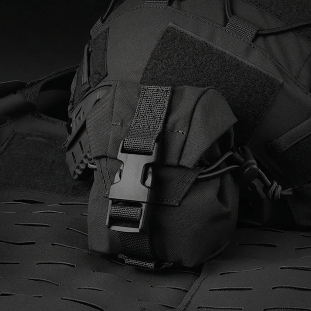 

Tactical MOLLE Grenade Pouch Frag Bags Quick Access Utility Bag for Airsoft Hunting Waist Belt Storage Multi-Purpose