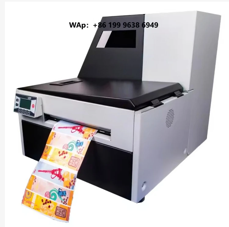 Roll-to-Roll Digital Inkjet Label Printer with Pigment Ink - High-Speed Color Printing Machine for Paper Labels