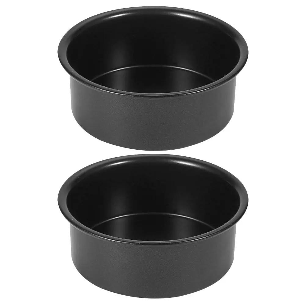 

2Pcs Round Cake Pan Stainless Steel Baking Pans Detachable Bottom Easy Clean Oven Safe for Home Bakery Cake Shop Baking