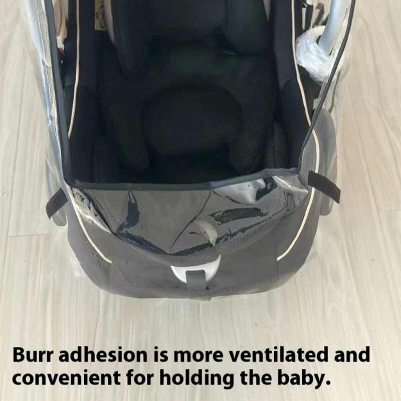 J15U Installazione rapida Seggiolino auto per bambini Protezioni antipioggia Pannello trasparente Design ventilato per avventure