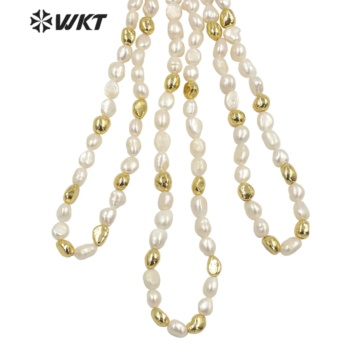 

WT-JN221 Gorgeous Fashion Natural Freshwater Pearl Choker Necklace 16 Inch Long Women Irregular Pearl Beads ACC For Wedding