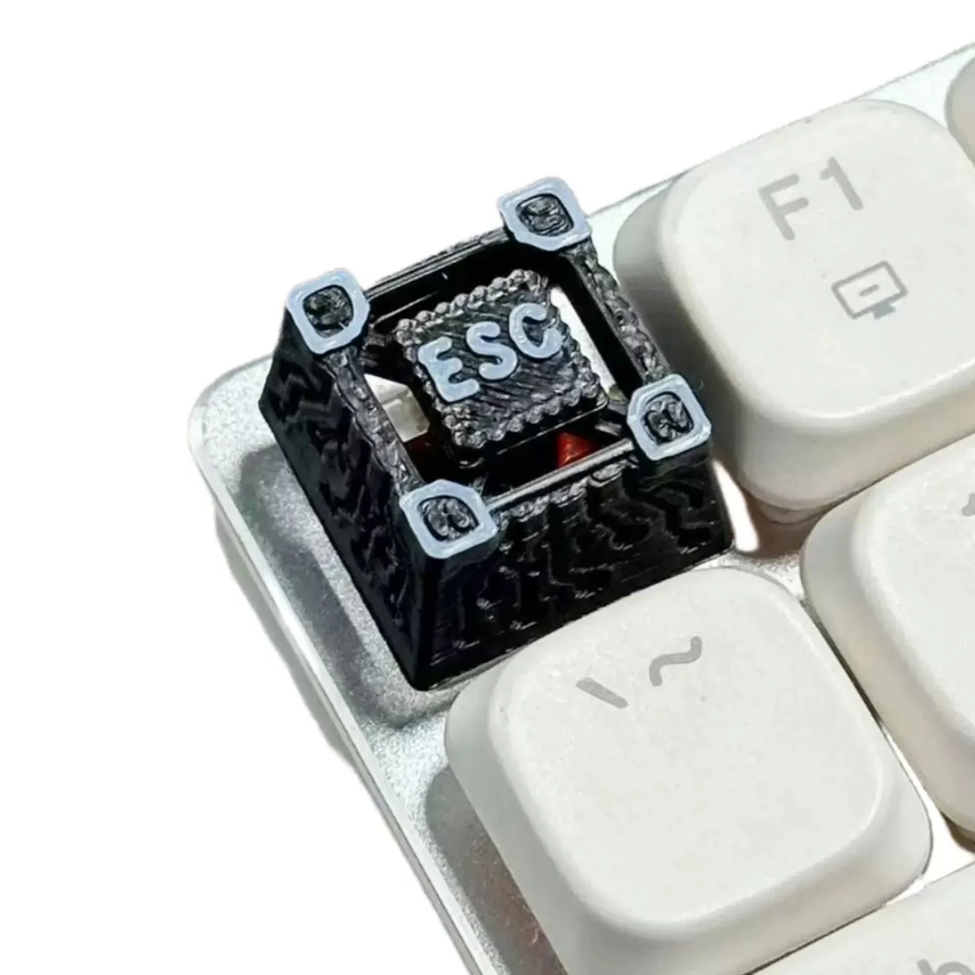 

1pcs Retro Gothic Ruins Style Esc Key Artisan Resin Personalized 3D R4 1u Novel Keycap for MX Mechanical Keyboards