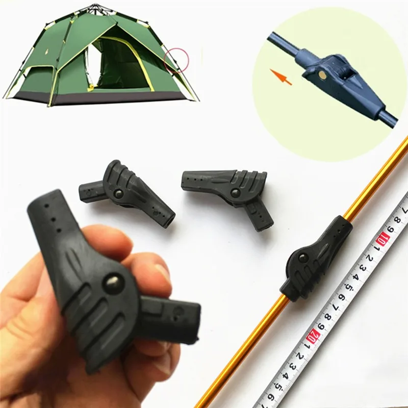 Outdoor Tent Support Rod Tent Joint Diy Automatic Tent Folding Joint Tent Accessory Folding Camping Connectors Canopy Supplies