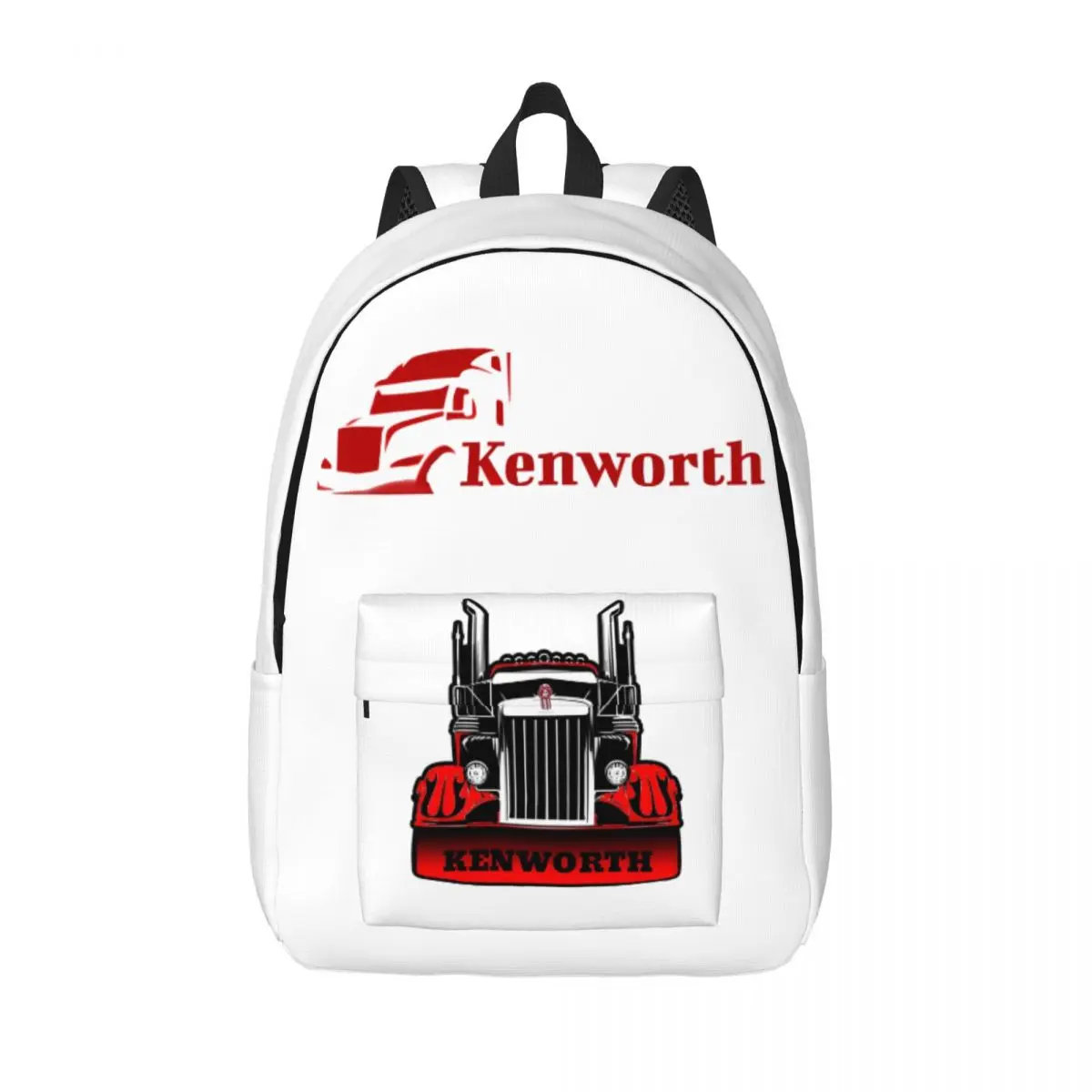 Kenworth Cool Backpack Outdoor Student Hiking Travel Heavy Truck Daypack for Men Women Laptop Canvas Bags