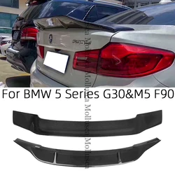 For BMW 5 Series G30 G38&M5 F90 R Style Carbon fiber Rear Spoiler Trunk wing 2016-2023 FRP honeycomb Forged