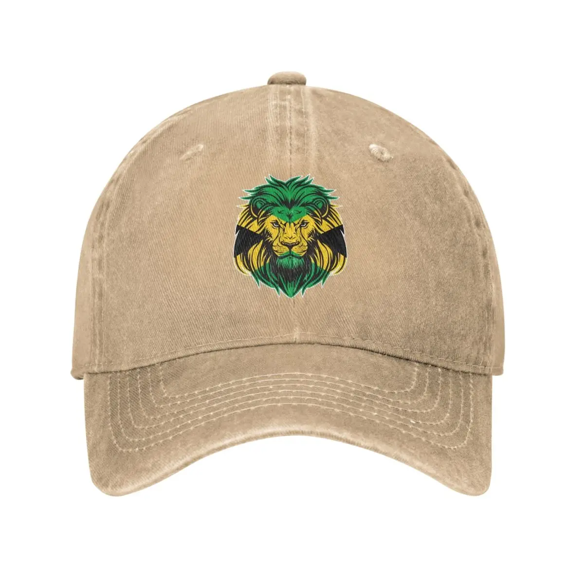 Lion Head Jamaican Flag Baseball Cap Casual Unisex Teens Hip Hop Hats Designer Kpop Rock Snapback Cap Gift