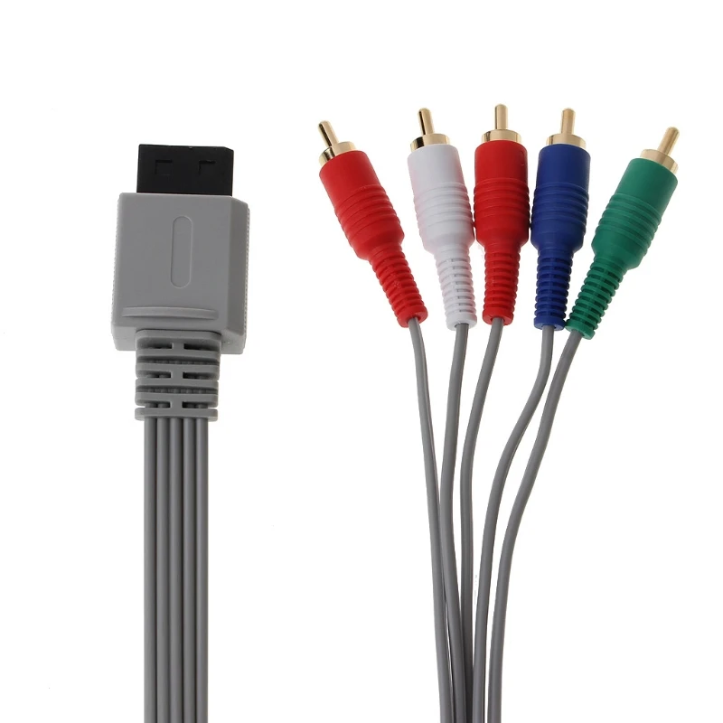 1.8m Component 1080P HDTV AV o 5RCA Adapter Cable for Wii Console