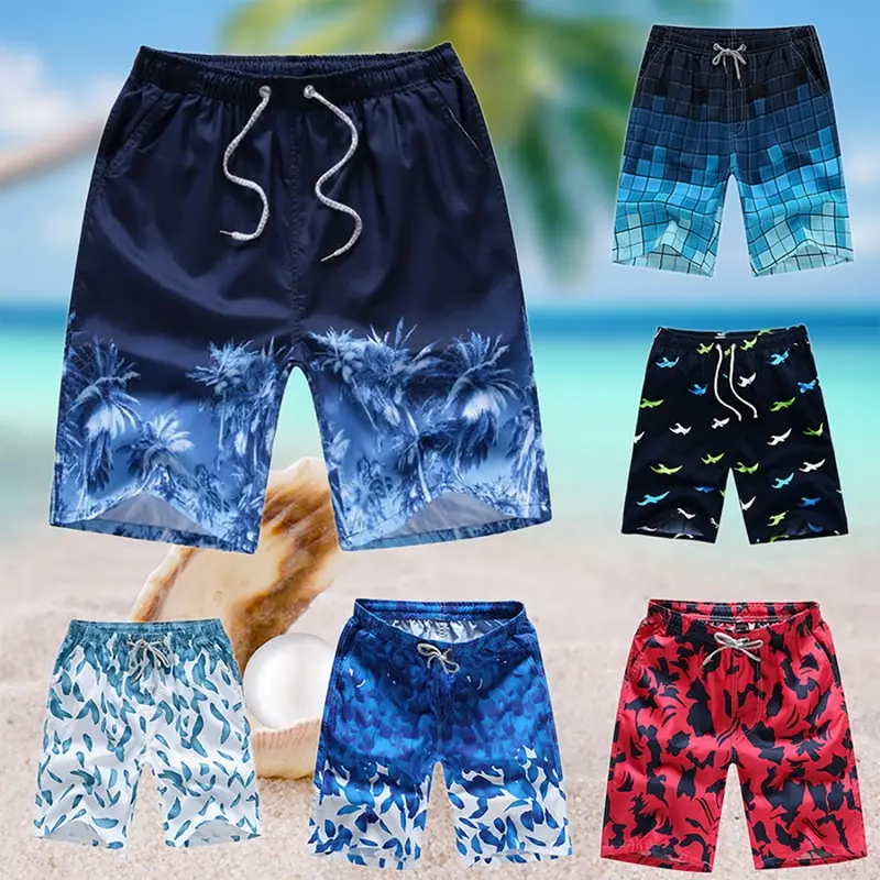 

2022 Summer Wholesale Men Board Casual Shorts Beach Brand Short Surfing Bermudas Masculina De Print Men Boardshorts Quick Dry