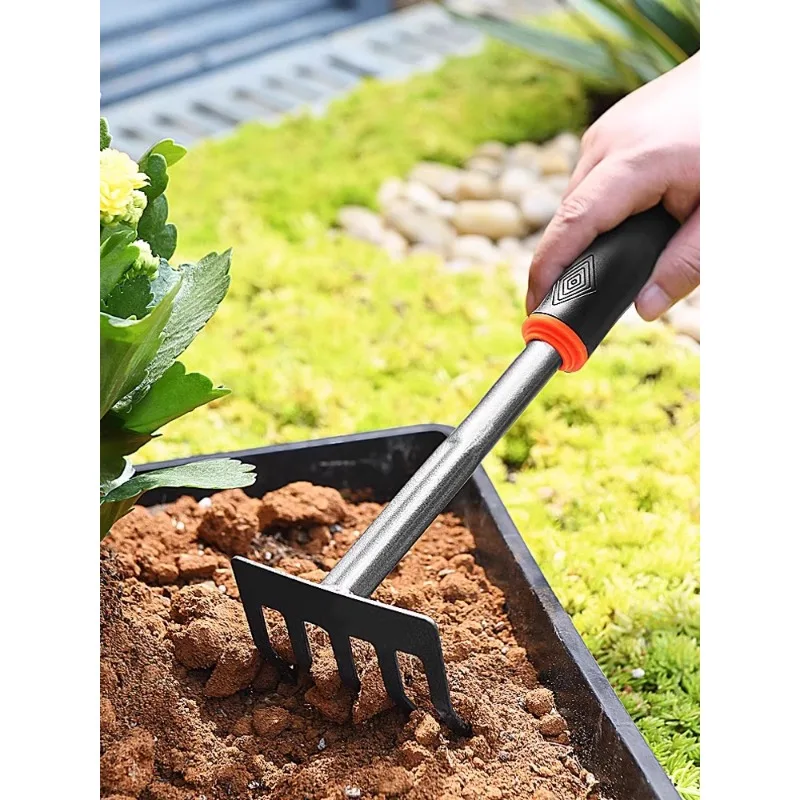 Flower Planting Tools Household Vegetable Planting Gardening Loose Soil Spade Pot Planting Small Shovel Three-Piece Set