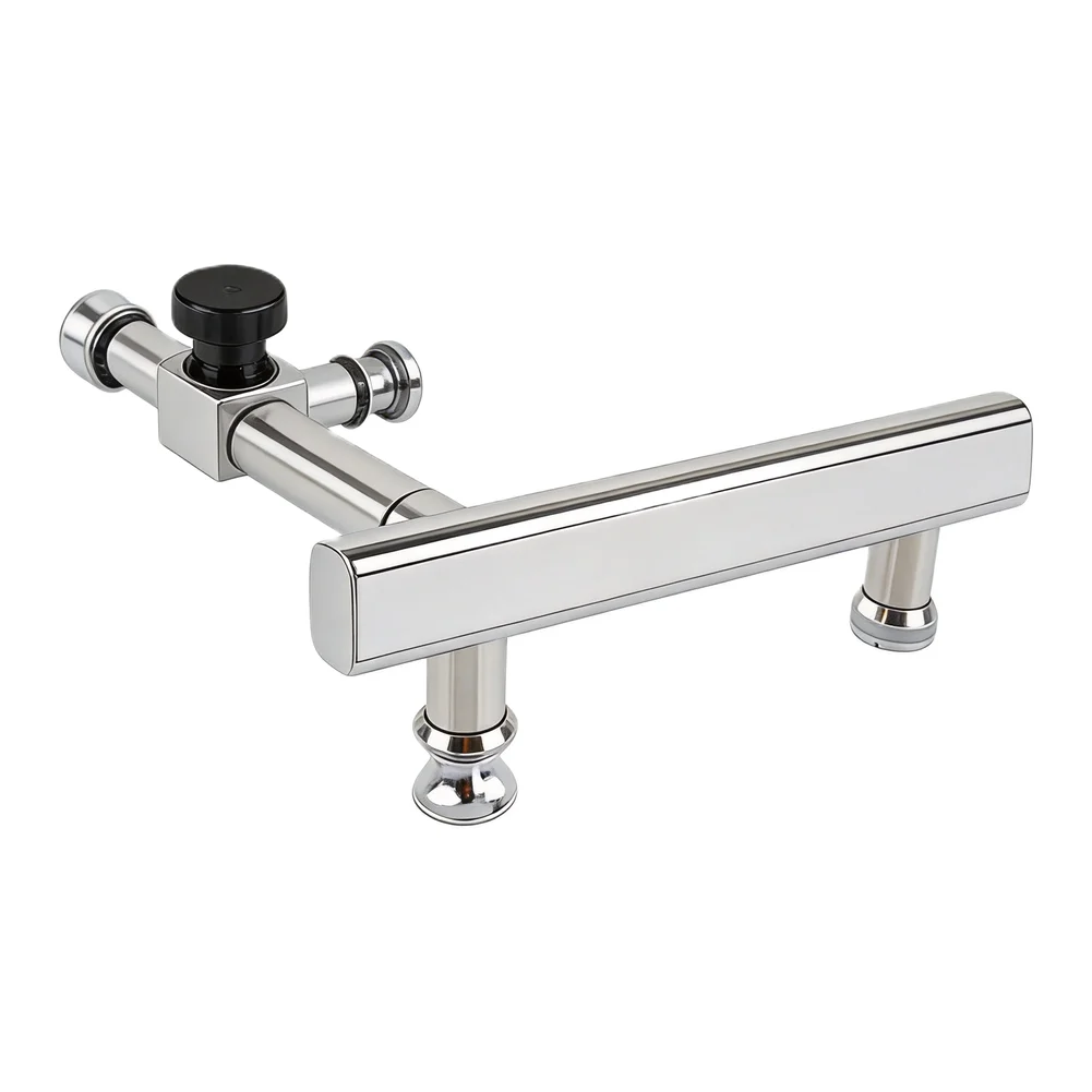 Shower Door Handle Knobs 225*30mm Replacement Pull Handle Stainless Steel Chrome For Glass Sliding Door Bathroom Handrail Grab