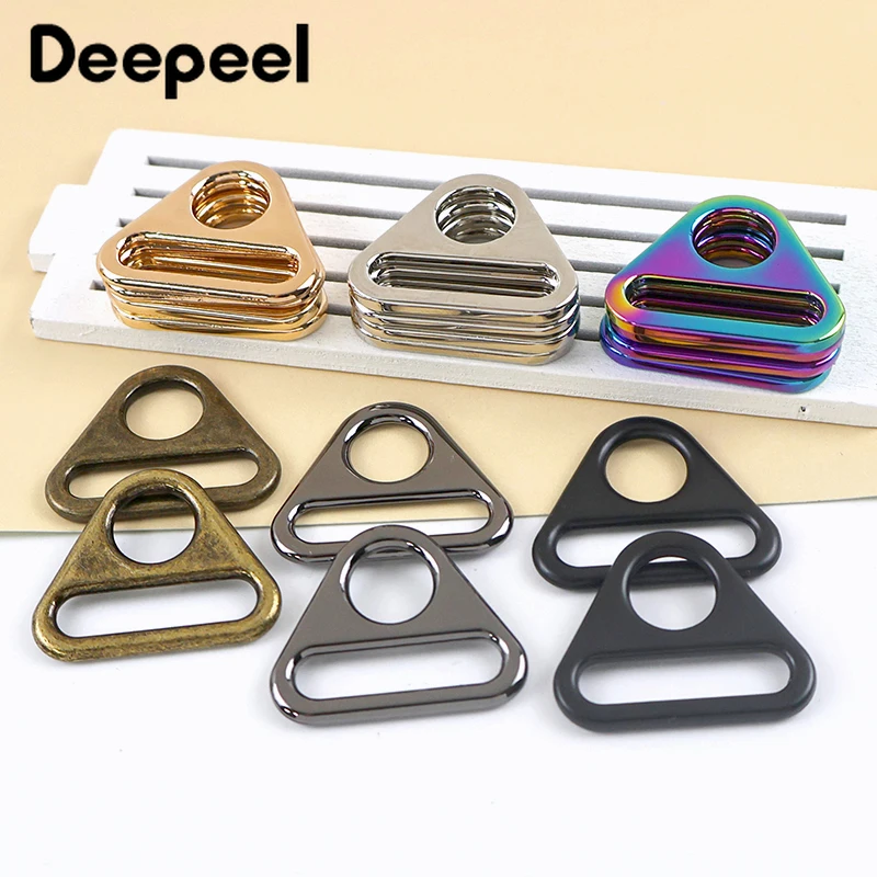 

10/20Pcs 20-50mm Metal Buckles Adjust Slider Clasp for Bag Strap Ring Webbing Belt Handbag Connect Loop DIY Hardware Accessories