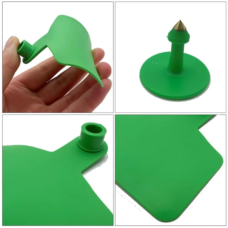 

AT21-Livestock Blank Ear Tags For Cattle Cows Sheep Pig Goats, 100 Pieces TPU Animal Identification Blank Ear Tags