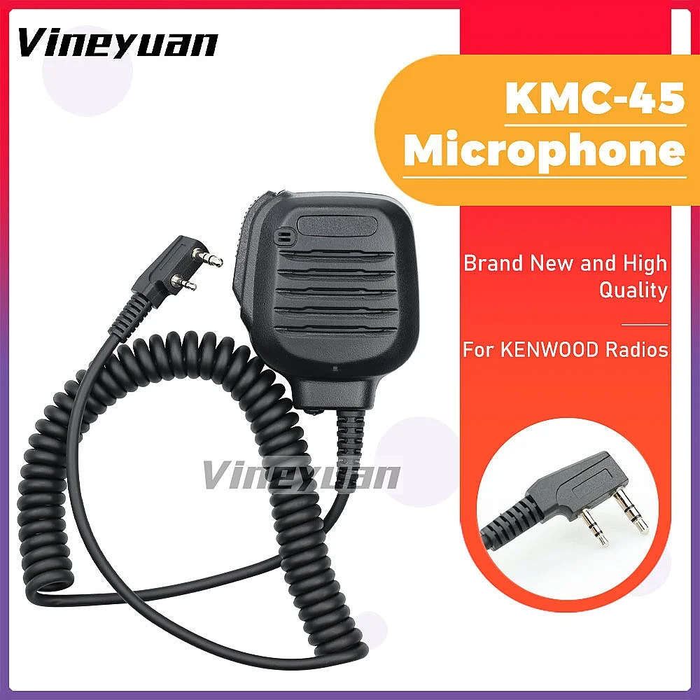 

KMC-45 2 PIN PTT ручной плечевой микрофон для Kenwood TK2402 TK2200 TK3300 TK2312 TK3312 NX220 NX320 NX240 радио