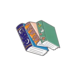 Funny Fantasy Books Enamel Pins Reading Lover Collectible Accessory Brooch Backpack Lapel Badge Jewelry Gifts for Kids Friends