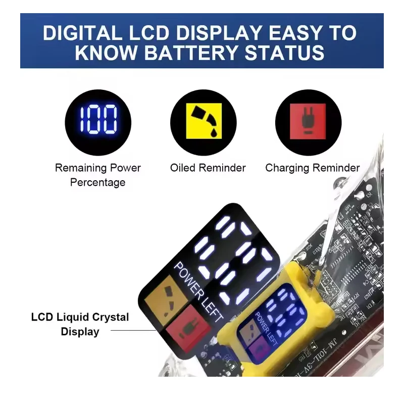 Waikil-多機能の顔とあごひげトリマー,USB充電式,コードレス,透明,特殊,理髪店,新品